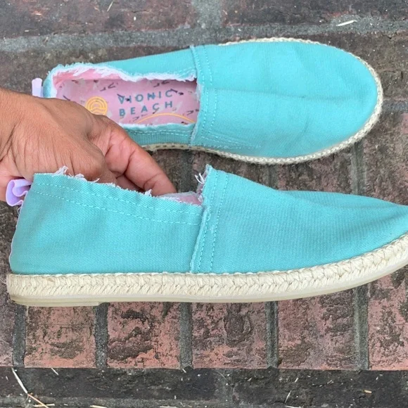 Vionic Beach Collection Laguna Comfort Mint Green Slip-On Espadrilles 6.5 - Picture 8 of 9